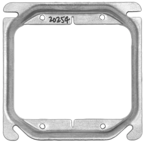 4'' Square Raised Cover 3/4'' Deep, Two Device
