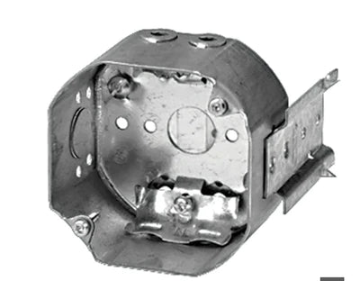 Octagon Box With bracket 4''x 4''x 2-1-8'', 21 Cu. inch