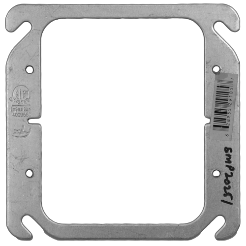 4'' Square Flat Cover Plate, Two Device