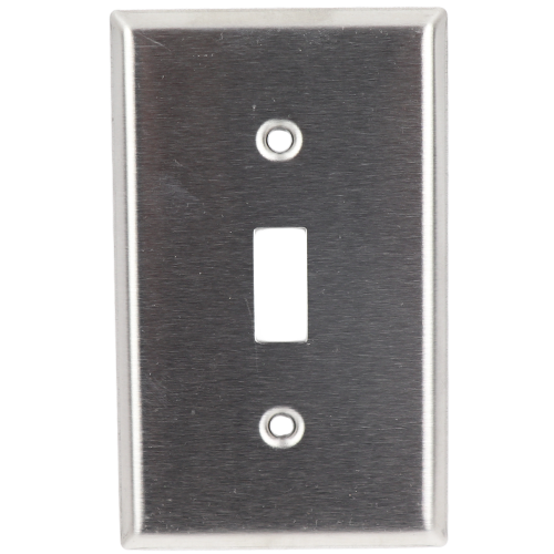 Single Gang Toggle Switch Plate Stainless Steel