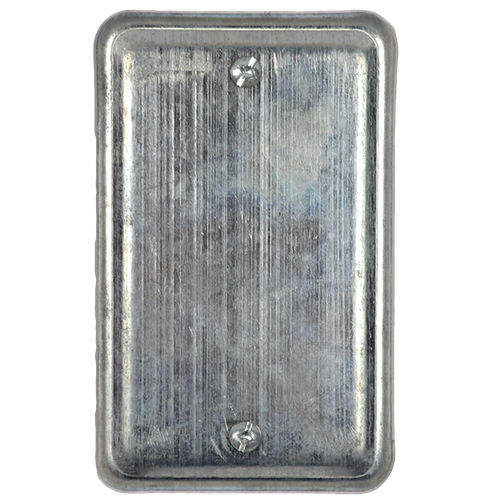 4''x 2 1/2'' Box Cover Plate Metal, Blank